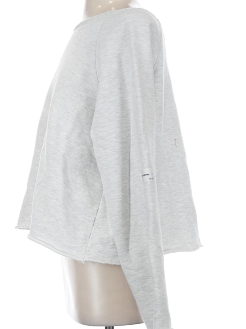 Joah Brown Oversized Off The Shoulder Sweatshirt S/M Pearl Grey - Picture 5 of 6